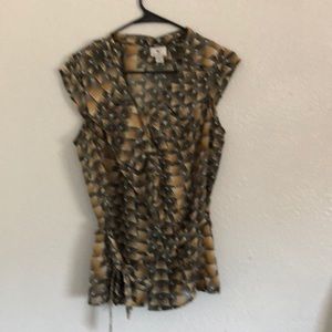 Multi color dress blouse